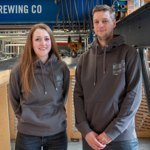 Hoodie - Small North Brewing Co logo - Charcoal