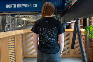 North Brewing Co Large logo T-shirt - Black