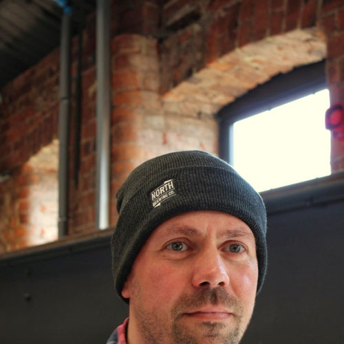 NB logo Beanie - Graphite Grey