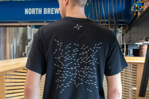 North Brewing Co Large logo T-shirt - Black
