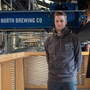 Hoodie - Small North Brewing Co logo - Charcoal