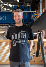 Load image into Gallery viewer, North Brewing Co Large logo T-shirt - Black