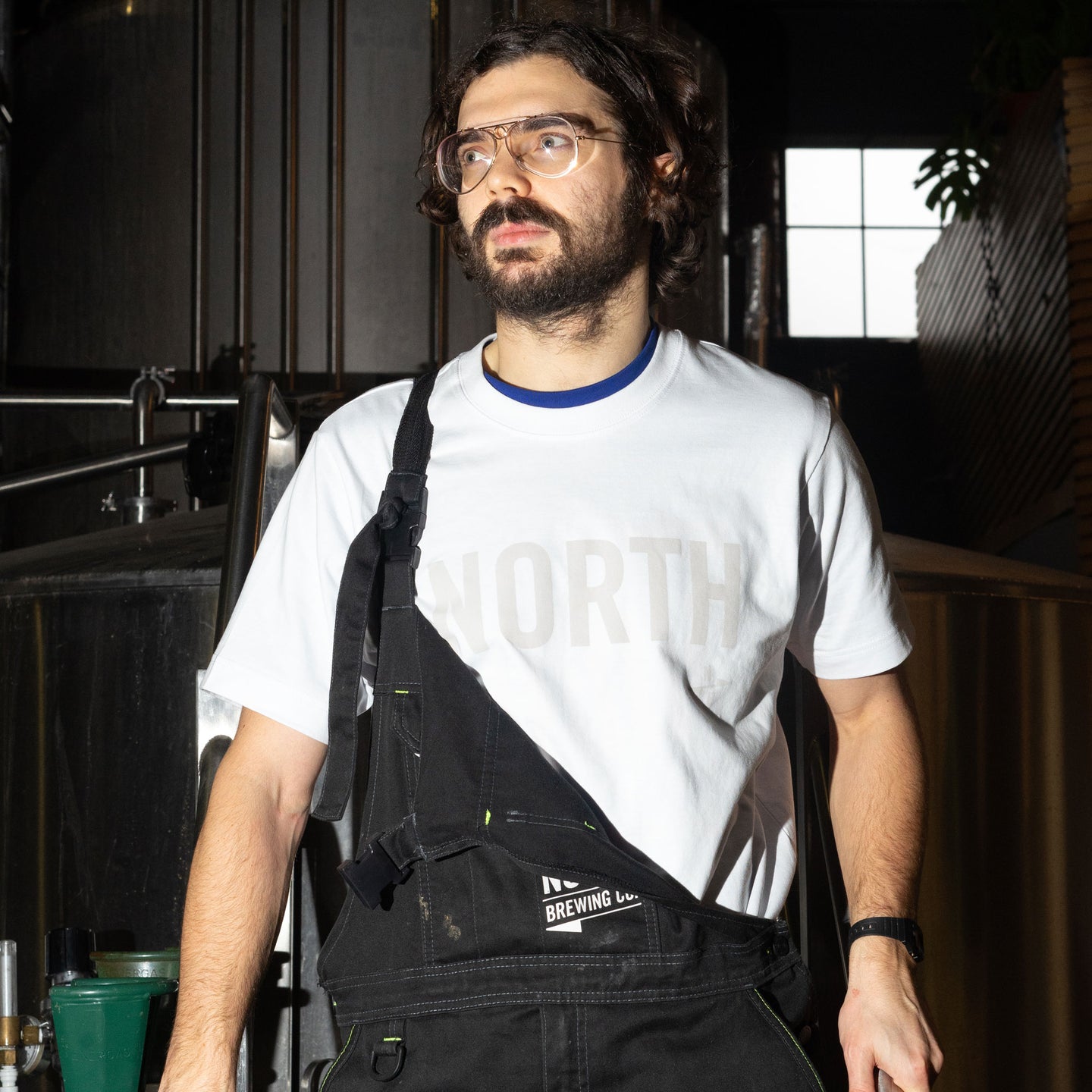 White NORTH Logo Oversized T-shirt