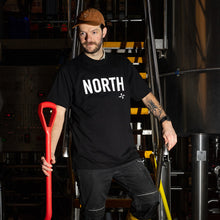 Load image into Gallery viewer, Black NORTH Logo Oversized T-shirt